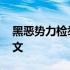 黑恶势力检举材料范文 涉黑涉恶举报材料范文