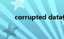 corrupted data什么意思 corrupt