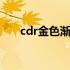 cdr金色渐变数据 cdr金色渐变怎么调