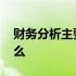 财务分析主要分析哪些 财务分析主要分析什么