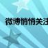 微博悄悄关注功能没了2022 微博悄悄关注