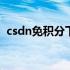 csdn免积分下载工具 csdn免积分下载方法