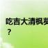 吃吉大清枫葵花盘果味粉有什么效果？有用吗？