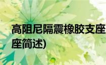 高阻尼隔震橡胶支座(关于高阻尼隔震橡胶支座简述)