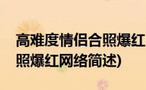 高难度情侣合照爆红网络(关于高难度情侣合照爆红网络简述)