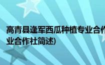 高青县逢军西瓜种植专业合作社(关于高青县逢军西瓜种植专业合作社简述)