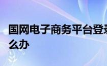 国网电子商务平台登录里面部分项无法显示怎么办