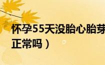 怀孕55天没胎心胎芽（孕55天不见胎芽胎心正常吗）