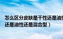 怎么区分皮肤是干性还是油性混合型（怎么判断皮肤是干性还是油性还是混合型）