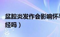 盆腔炎发作会影响怀孕吗（盆腔炎会影响来月经吗）