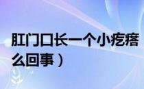 肛门口长一个小疙瘩（肛门口长个小疙瘩是怎么回事）