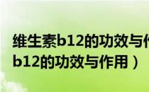 维生素b12的功效与作用可以减肥吗（维生素b12的功效与作用）