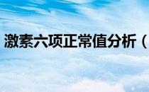 激素六项正常值分析（激素六项正常值表单）