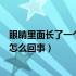 眼睛里面长了一个透明的泡怎么办（眼睛里长了一个透明泡怎么回事）