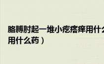 胳膊肘起一堆小疙瘩痒用什么软膏（胳膊肘起一堆小疙瘩痒用什么药）