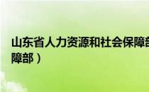 山东省人力资源和社会保障部厅（山东省人力资源和社会保障部）