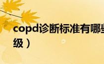 copd诊断标准有哪些（copd诊断标准和分级）