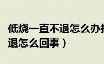 低烧一直不退怎么办持续半个月（低烧一直不退怎么回事）