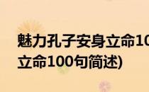 魅力孔子安身立命100句(关于魅力孔子安身立命100句简述)