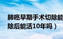 肺癌早期手术切除能活10年吗（早期肺癌切除后能活10年吗）