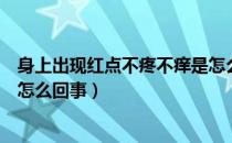 身上出现红点不疼不痒是怎么回事（身上起红点不疼不痒是怎么回事）