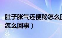 肚子胀气还便秘怎么回事（肚子胀气而且便秘怎么回事）