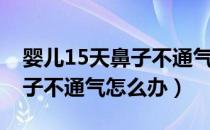 婴儿15天鼻子不通气怎么办（15天的婴儿鼻子不通气怎么办）