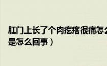 肛门上长了个肉疙瘩很痛怎么回事（肛门长了个肉疙瘩很痛是怎么回事）