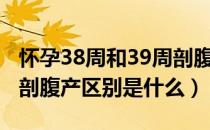 怀孕38周和39周剖腹产的区别（38周和39周剖腹产区别是什么）