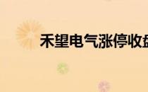 禾望电气涨停收盘收盘价37.02元