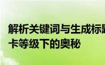 解析关键词与生成标题：探究核显性能相当显卡等级下的奥秘