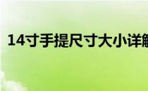 14寸手提尺寸大小详解：参照物对比与解读