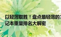 以轻薄取胜！盘点最轻薄的1款高清屏幕下的杀手级16寸笔记本重量排名大解密