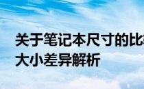 关于笔记本尺寸的比较：14寸与15寸笔记本大小差异解析