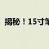 揭秘！15寸笔记本电脑尺寸等于多少厘米？