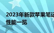 2023年新款苹果笔记本电脑全解析：技术与性能一览