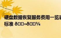 硬盘数据恢复服务费用一览表——针对不同需求的详细收费标准 